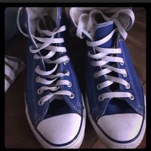 Royal Blue high top Converse Chuck Taylor